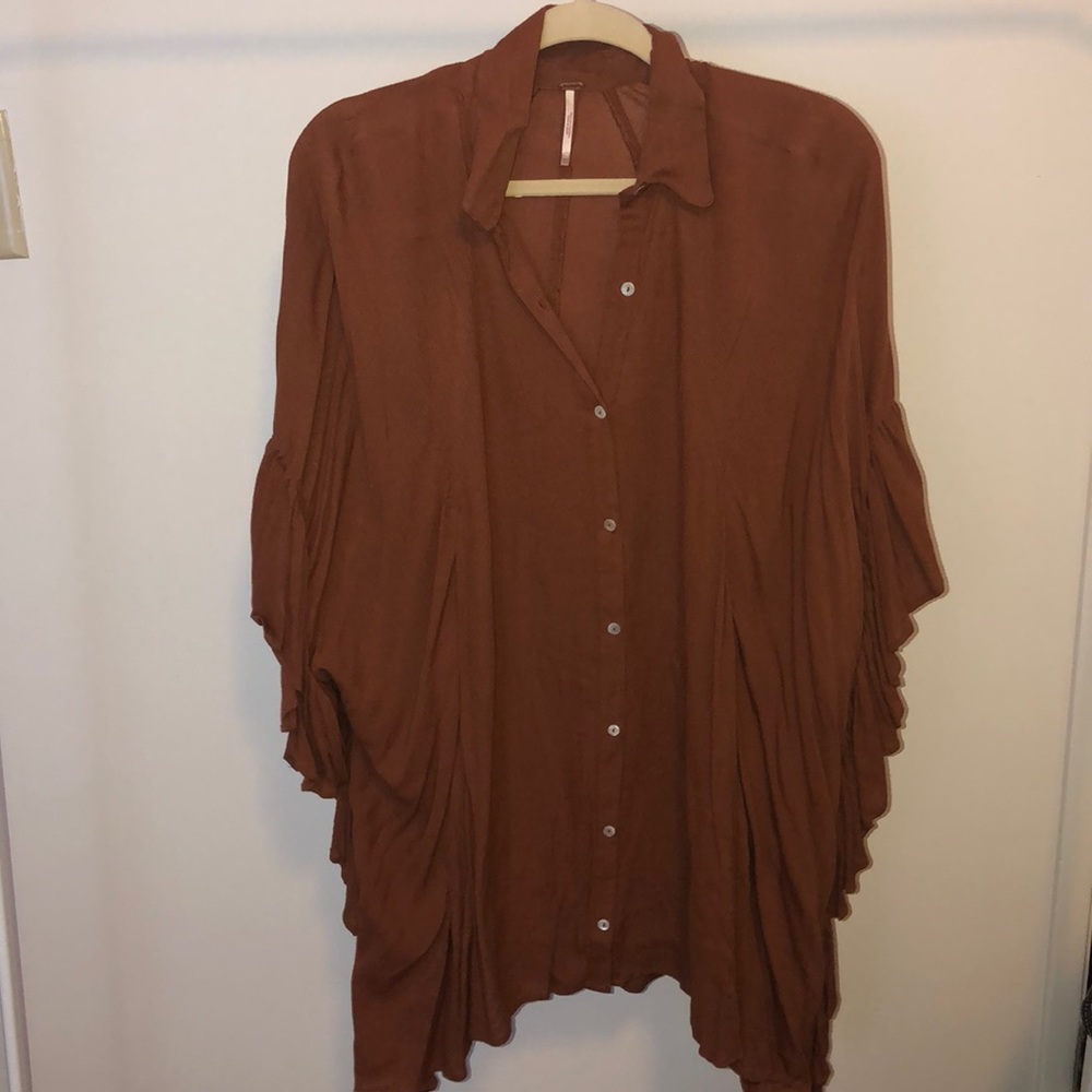 free people shirt dress